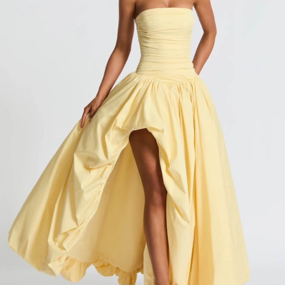 Butter Yellow Bubble Gown